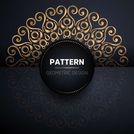 luxury ornamental mandala design backgroundのイラスト素材