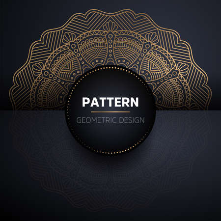 luxury ornamental mandala design backgroundのイラスト素材