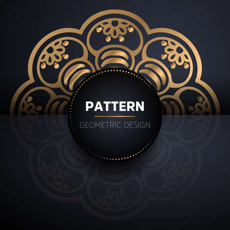 luxury ornamental mandala design backgroundのイラスト素材