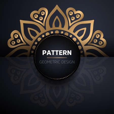 luxury ornamental mandala design backgroundのイラスト素材