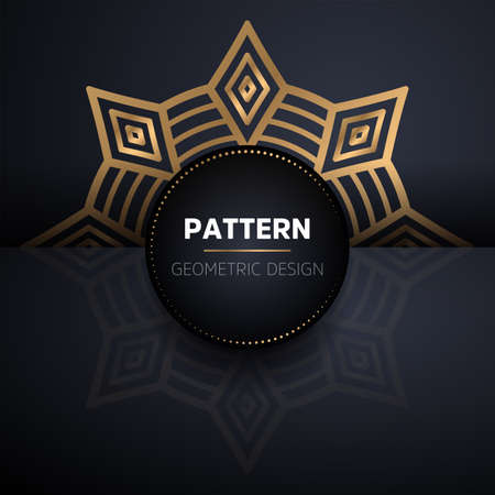 luxury ornamental mandala design backgroundのイラスト素材