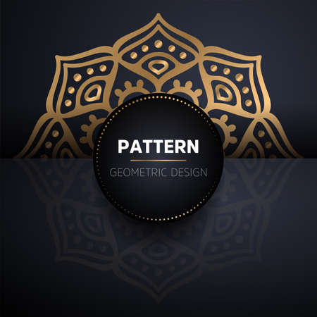 luxury ornamental mandala design backgroundのイラスト素材