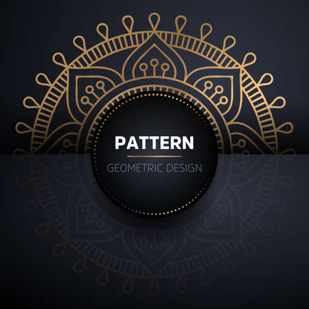 luxury ornamental mandala design backgroundのイラスト素材