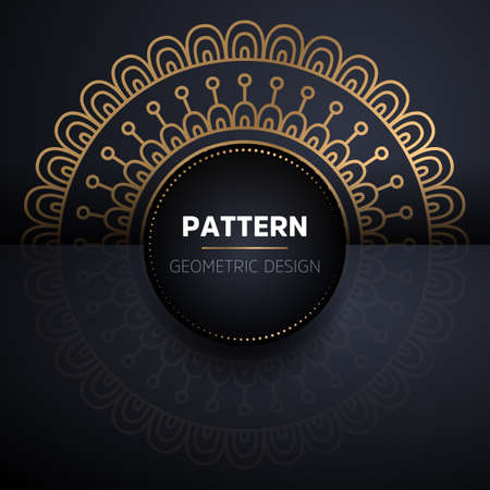 luxury ornamental mandala design backgroundのイラスト素材