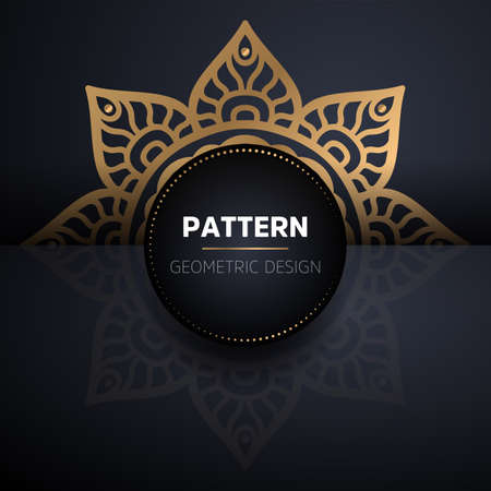 luxury ornamental mandala design backgroundのイラスト素材