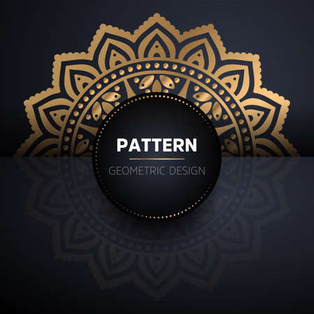 luxury ornamental mandala design backgroundのイラスト素材