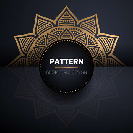 luxury ornamental mandala design backgroundのイラスト素材