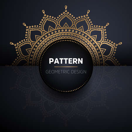 luxury ornamental mandala design backgroundのイラスト素材
