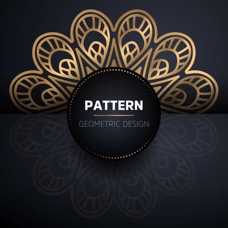 luxury ornamental mandala design backgroundのイラスト素材