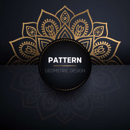 luxury ornamental mandala design backgroundのイラスト素材