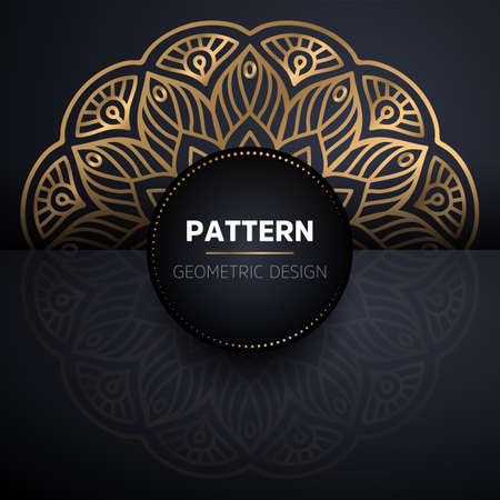 luxury ornamental mandala design backgroundのイラスト素材