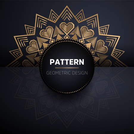 luxury ornamental mandala design backgroundのイラスト素材