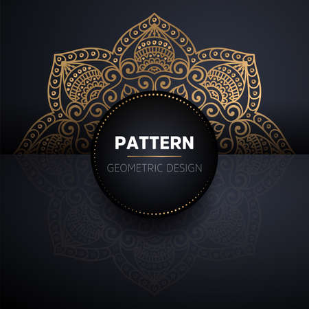 luxury ornamental mandala design backgroundのイラスト素材