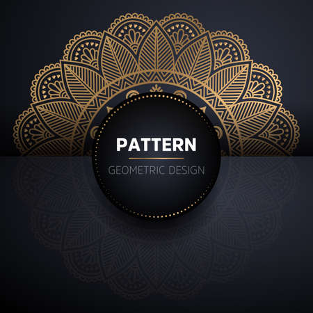 luxury ornamental mandala design backgroundのイラスト素材