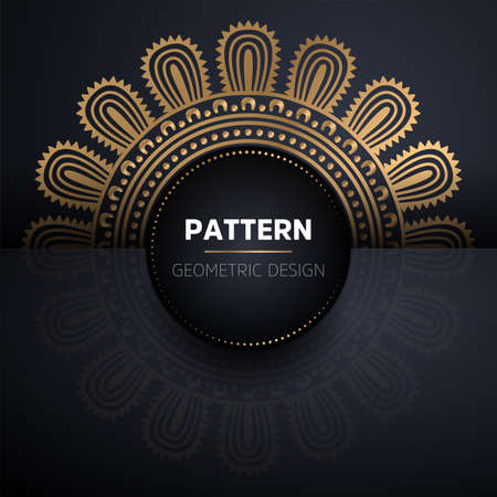 luxury ornamental mandala design backgroundのイラスト素材