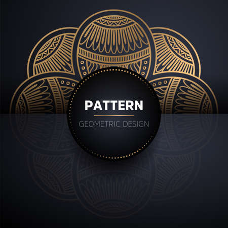 luxury ornamental mandala design backgroundのイラスト素材
