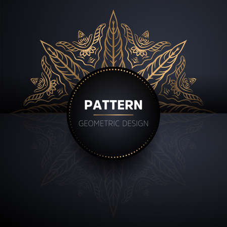 luxury ornamental mandala design backgroundのイラスト素材