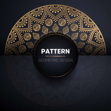 luxury ornamental mandala design backgroundのイラスト素材