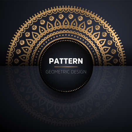 luxury ornamental mandala design backgroundのイラスト素材