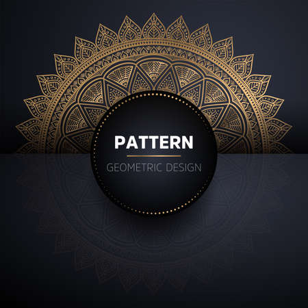 luxury ornamental mandala design backgroundのイラスト素材