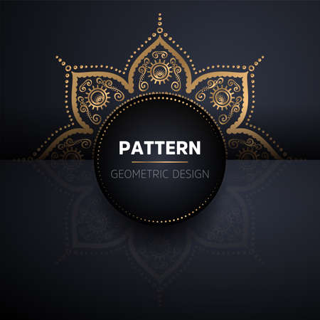 luxury ornamental mandala design backgroundのイラスト素材