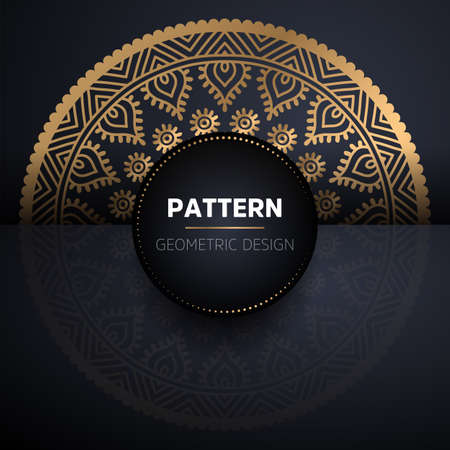 luxury ornamental mandala design backgroundのイラスト素材