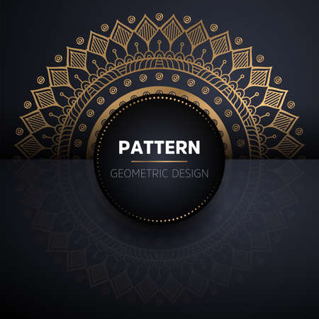 luxury ornamental mandala design backgroundのイラスト素材