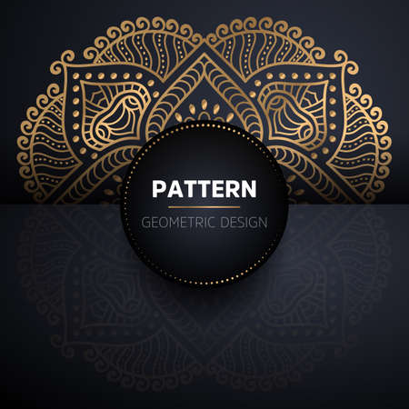 luxury ornamental mandala design backgroundのイラスト素材