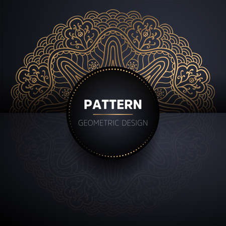 luxury ornamental mandala design backgroundのイラスト素材