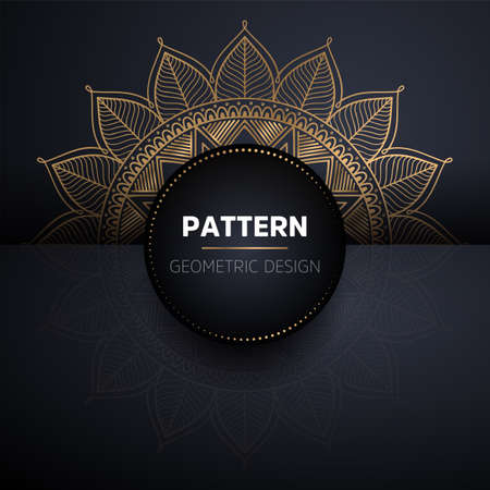 luxury ornamental mandala design backgroundのイラスト素材