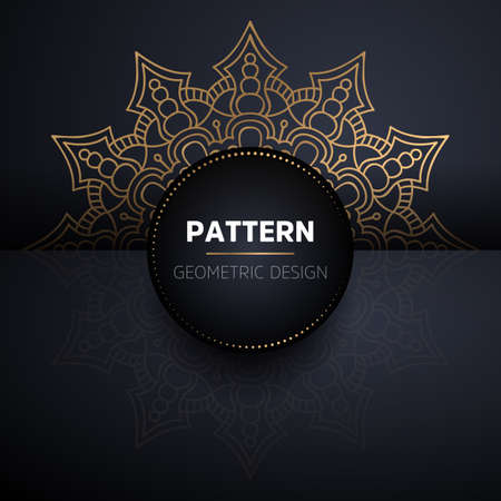 luxury ornamental mandala design backgroundのイラスト素材