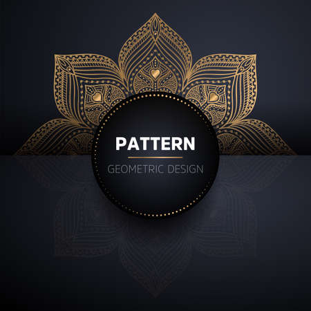 luxury ornamental mandala design backgroundのイラスト素材