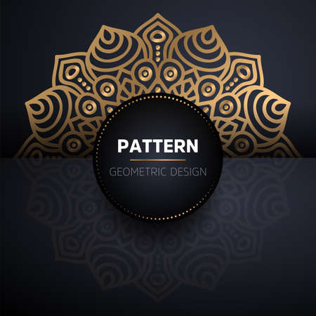 luxury ornamental mandala design backgroundのイラスト素材