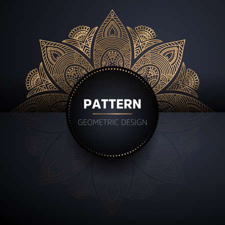 luxury ornamental mandala design backgroundのイラスト素材