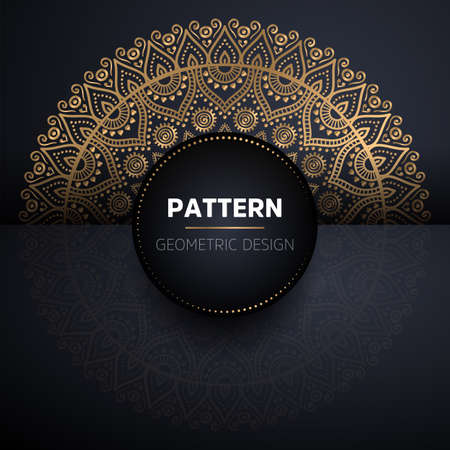 luxury ornamental mandala design backgroundのイラスト素材