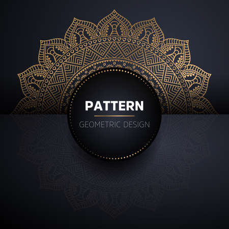 luxury ornamental mandala design backgroundのイラスト素材