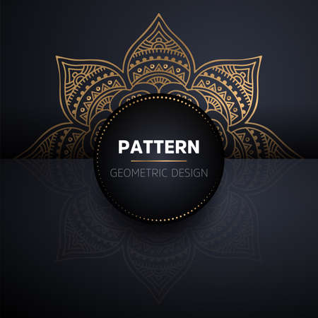 luxury ornamental mandala design backgroundのイラスト素材