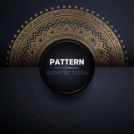 luxury ornamental mandala design backgroundのイラスト素材