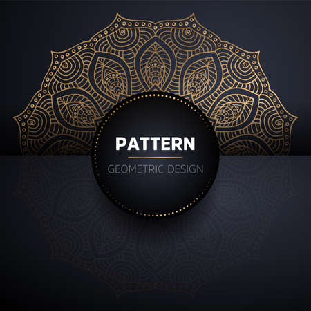 luxury ornamental mandala design backgroundのイラスト素材