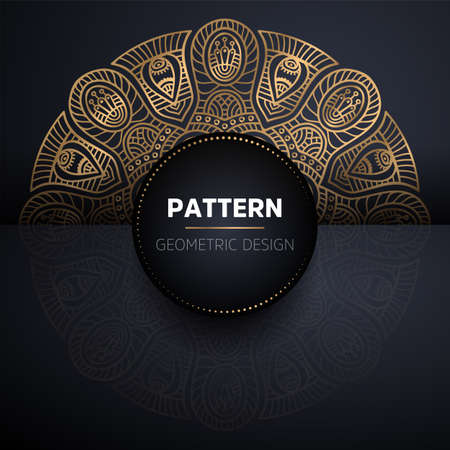 luxury ornamental mandala design backgroundのイラスト素材