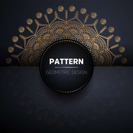 luxury ornamental mandala design backgroundのイラスト素材