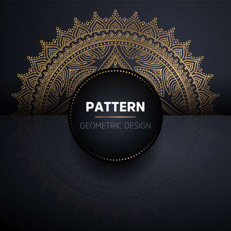 luxury ornamental mandala design backgroundのイラスト素材
