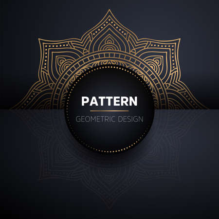 luxury ornamental mandala design backgroundのイラスト素材