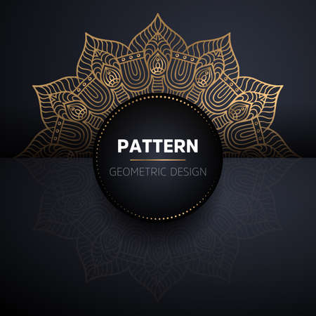 luxury ornamental mandala design backgroundのイラスト素材