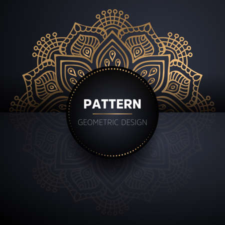luxury ornamental mandala design backgroundのイラスト素材