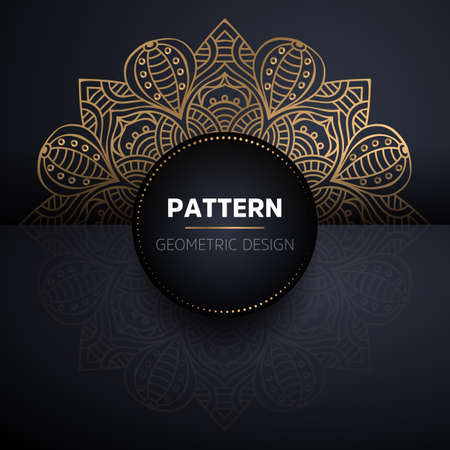 luxury ornamental mandala design backgroundのイラスト素材