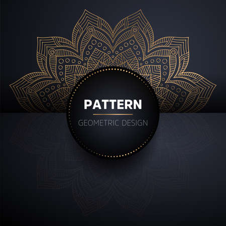 luxury ornamental mandala design backgroundのイラスト素材