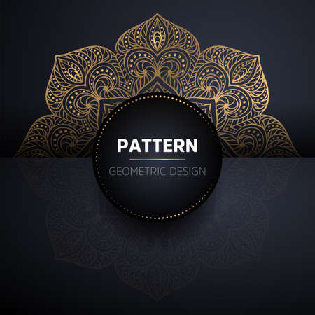 luxury ornamental mandala design backgroundのイラスト素材