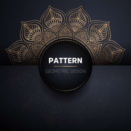 luxury ornamental mandala design backgroundのイラスト素材