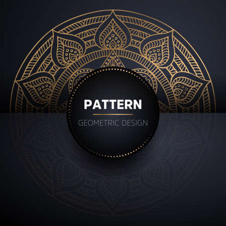 luxury ornamental mandala design backgroundのイラスト素材